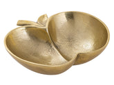 Anna - Apfel Schale - goud of zilver - aluminium - 30x30x10 cm
